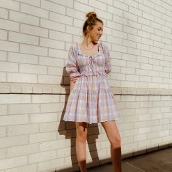 Entro Spring Fling Gingham Dress Dresses