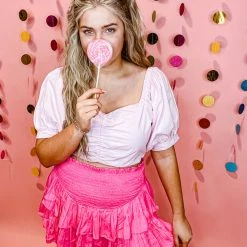 HYFVE Tops Mindy Puff Sleeve Crop Top - Trendy Women's Summer Blouse 9 HYFVE Tops Mindy Puff Sleeve Crop Top