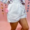 Peach Love High Tide Drawstring Shorts
