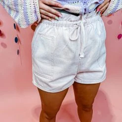 Peach Love High Tide Drawstring Shorts