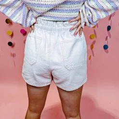 Peach Love High Tide Drawstring Shorts