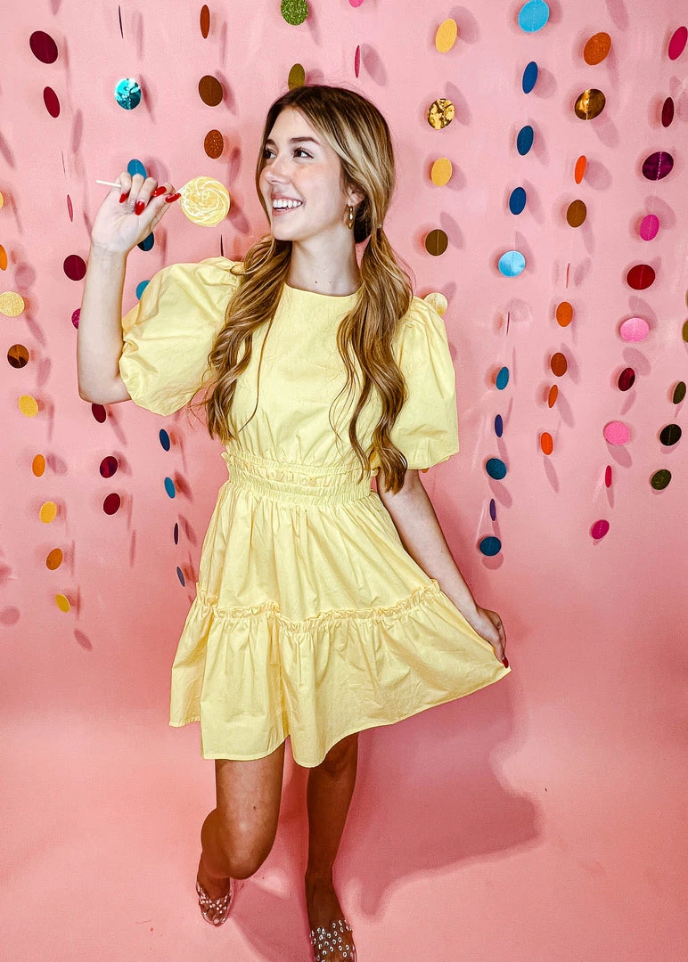 2.7 August Apparel Mackenzie Puff Sleeve Dress - Elegant Women's Dress for Casual & Formal Occasions 3 2.7 August Apparel Mackenzie Puff Sleeve Dress