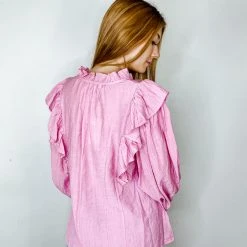 Entro Tops Laney Ruffle Blouse