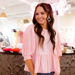 Entro Enchanted Peplum Top