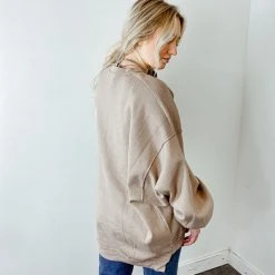 Zenana Camden Balloon Sleeve Oversized Sweater