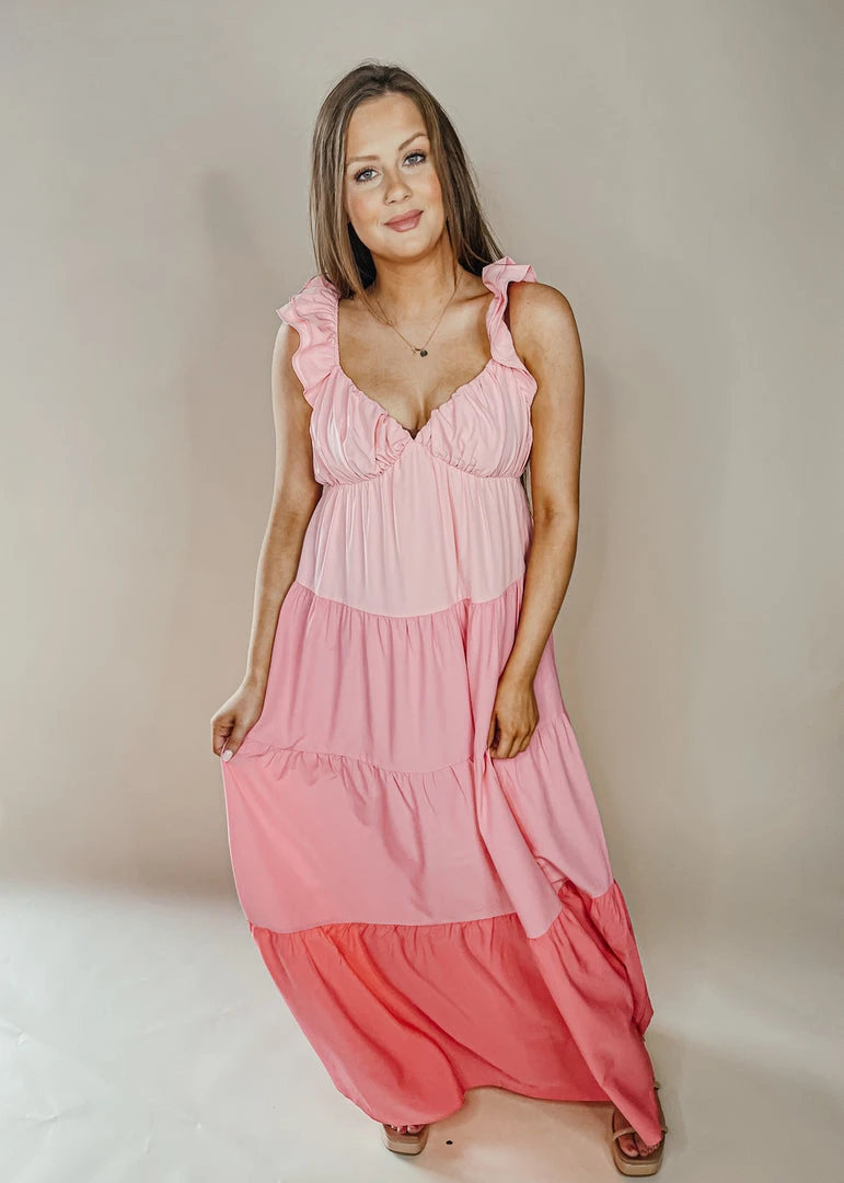 2.7 August Apparel Vivian Color Block Maxi Dress - Stylish Women's Summer Dress 3 2.7 August Apparel Vivian Color Block Maxi Dress