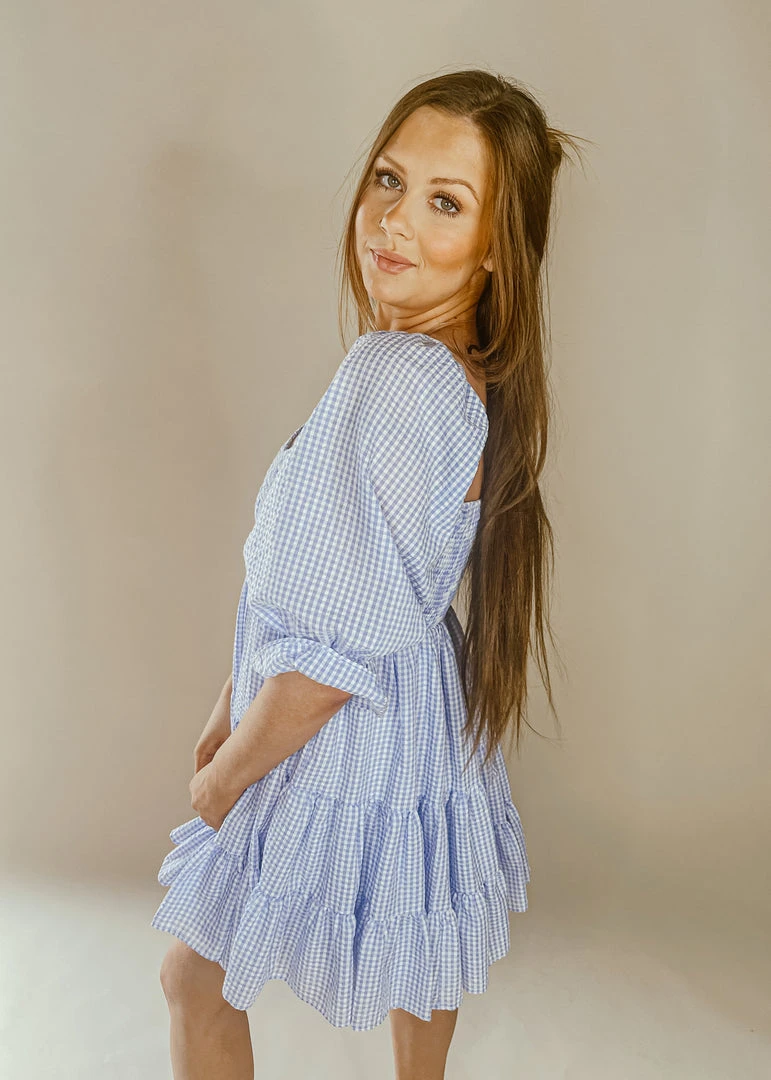 Mable August Gingham Babydoll Dress - Stylish Summer Dress for Women 4 Mable August Gingham Babydoll Dress