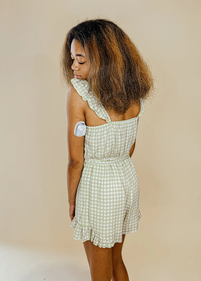 Peach Love Kiwi Gingham Romper - Stylish Summer Rompers for Women 6 Peach Love Kiwi Gingham Romper Rompers