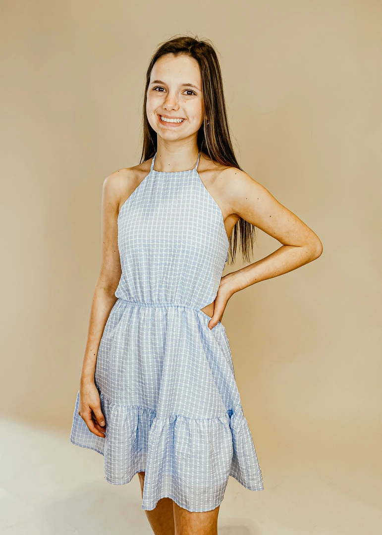 Peach Love Dresses Miracle Gingham Halter Dress - Stylish Summer Dress for Women 3 Peach Love Dresses Miracle Gingham Halter Dress