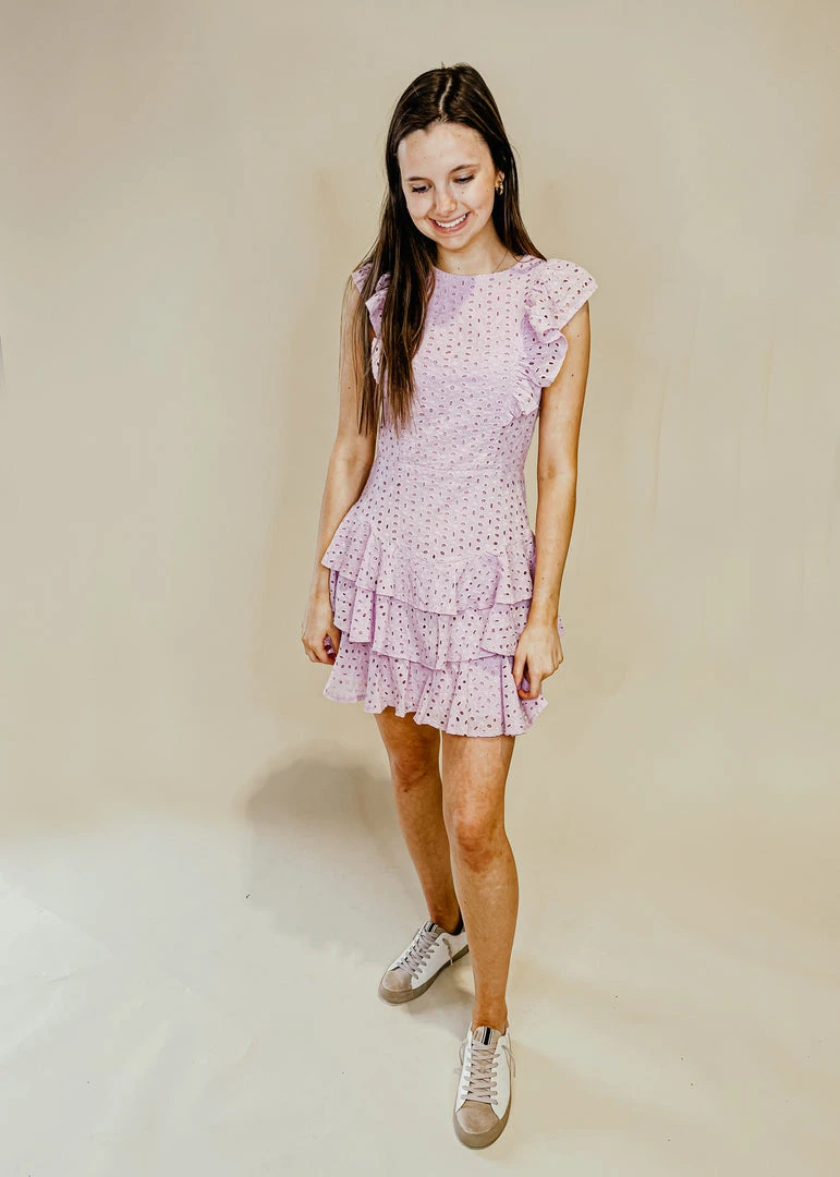 Idem Ditto Jamie Eyelet Ruffle Dress - Elegant Women's Summer Dress 4 Idem Ditto Jamie Eyelet Ruffle Dress Dresses