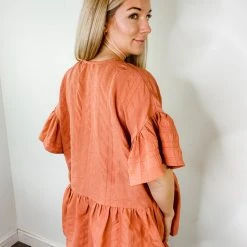 Entro Tops Quinn Button Up Babydoll Top