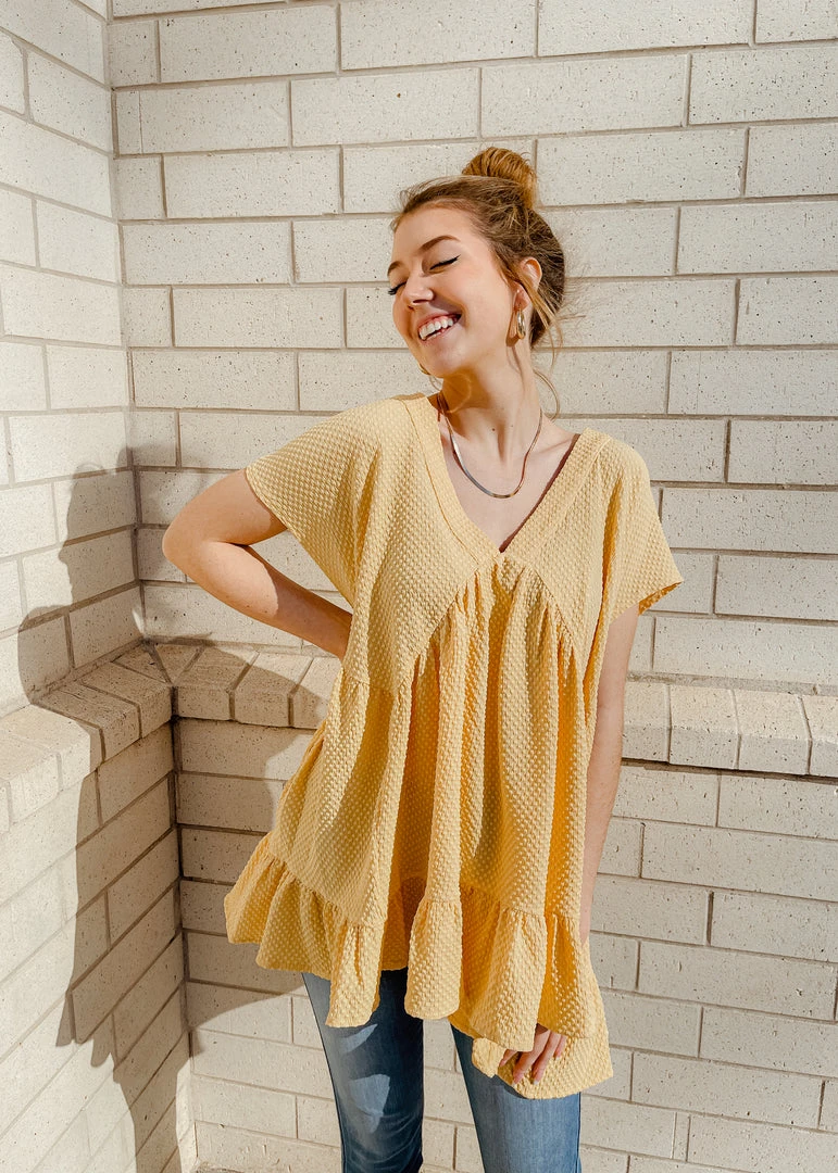 Entro Birdie Knit Babydoll Top - Stylish & Comfortable Women's Tops 6 Entro Birdie Knit Babydoll Top Tops