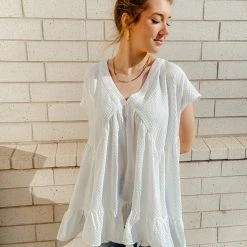 Entro Birdie Knit Babydoll Top Tops