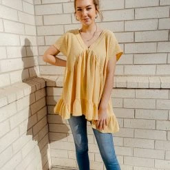 Entro Birdie Knit Babydoll Top - Stylish & Comfortable Women's Tops 15 Entro Birdie Knit Babydoll Top Tops