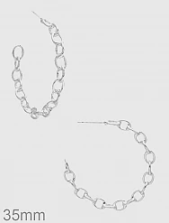 Trendy Wholesale Chain Link Hoop Earrings