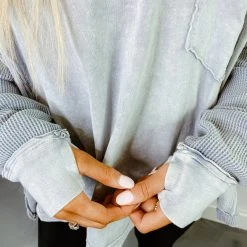 Fantastic Fawn Chrissy Mineral Wash Knit Top