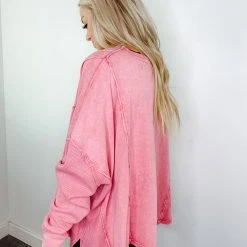 Fantastic Fawn Chrissy Mineral Wash Knit Top