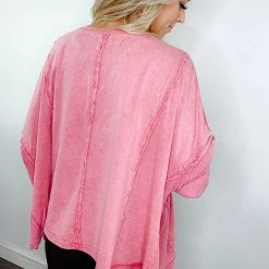 Fantastic Fawn Chrissy Mineral Wash Knit Top