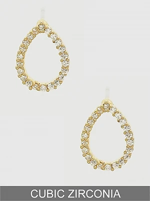 TRENDY Wholesale Cubic Zirconia Teardrop Stud Earrings - Delicate Jewelry for Women 4 TRENDY Wholesale Cubic Zirconia Teardrop Delicate Stud Earrings