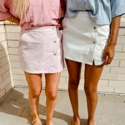 Entro Magnolia Leather Skort