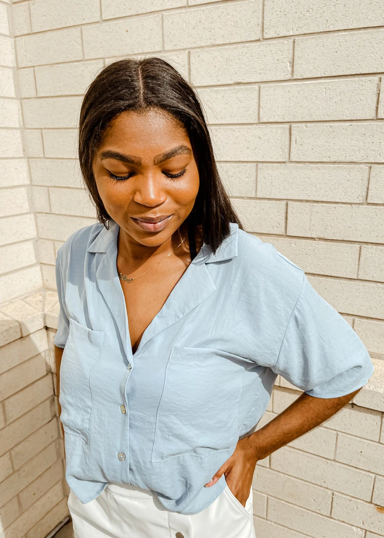 Peach Love Dixie Button Up Top - Stylish Women's Blouse for Casual & Formal Wear 4 Peach Love Dixie Button Up Top