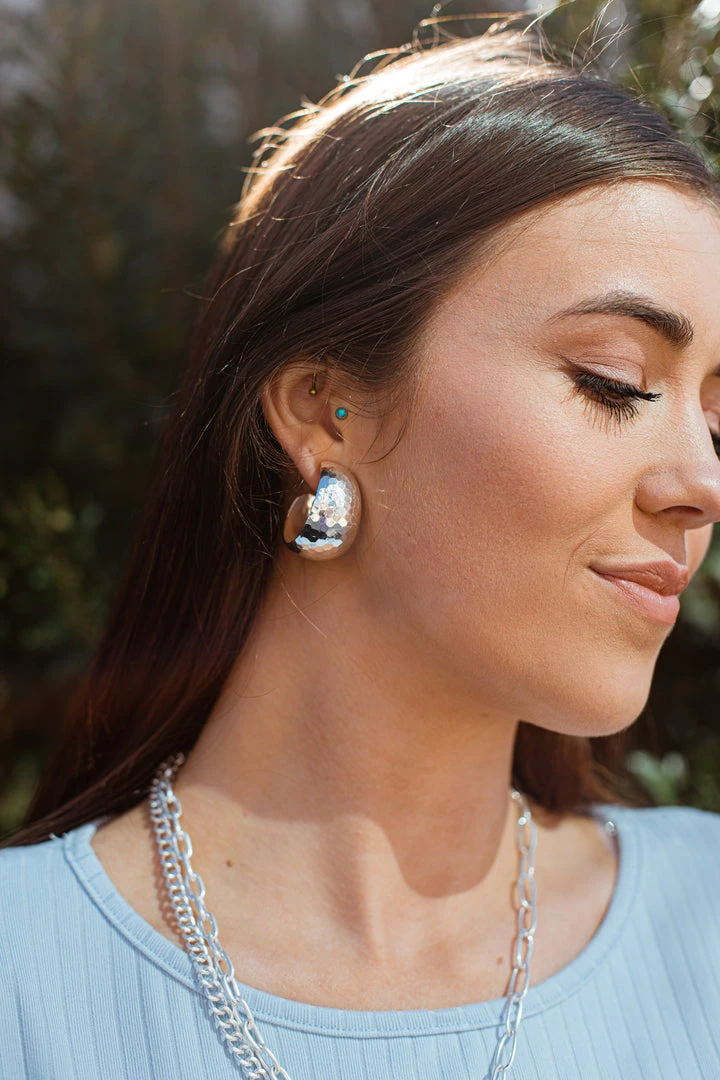 TRENDY Wholesale Thick Hammered Metal Hoops - Stylish Jewelry Earrings for Women 3 TRENDY Wholesale Thick Hammered Metal Hoops