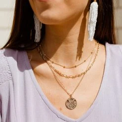 Golden Stella Jewelry Coin Chain Layer Choker