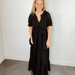 &Merci Eliza Gingham Maxi Dress