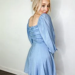 Peach Love Dresses Faye Ruffle Mini Dress