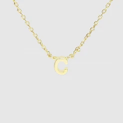 TRENDY Wholesale Initial Gold Dipped Necklace Jewelry