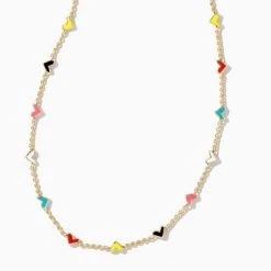 Kendra Scott Haven Heart Strand Necklace Jewelry