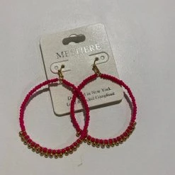 TRENDY Wholesale Beaded Circle Earrings