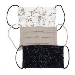 Kitsch Cotton Printed Face Mask Set Beauty