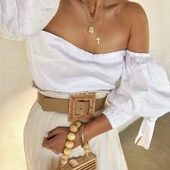 Bracha Initial Card Necklace