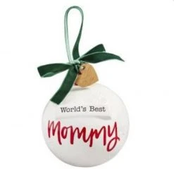 Mudpie Gifts World’s Best Mommy Ornament