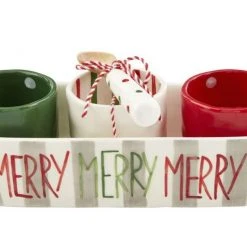 Mudpie Lifestyle Merry Dip And Cracker Set