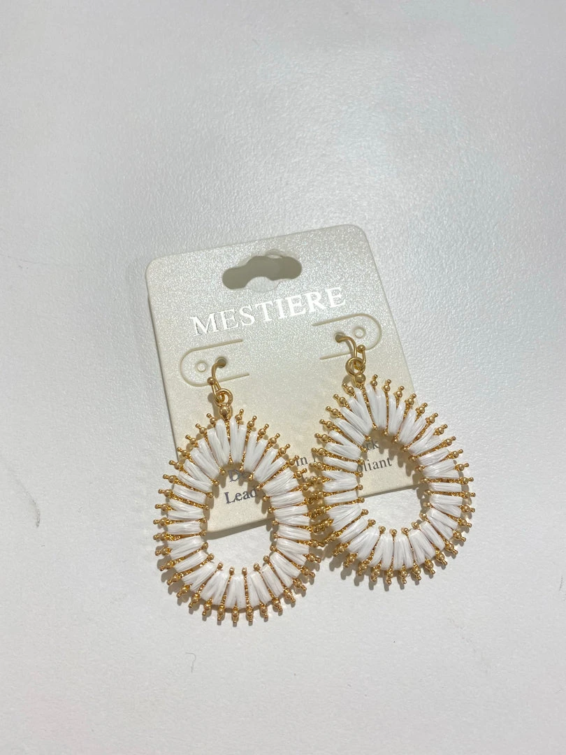 TRENDY Wholesale Jewelry Woven Drop Earrings - Stylish Boho Accessories for Women 4 TRENDY Wholesale Jewelry Woven Drop Earrings