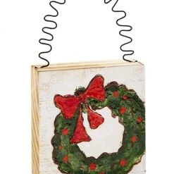 Mudpie Painted Block Ornament