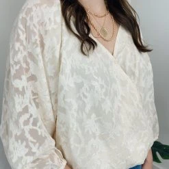 Entro Gabby Floral Wrap Bodysuit Tops