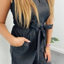 &Merci Leah Ruffle High Neck Jumpsuit