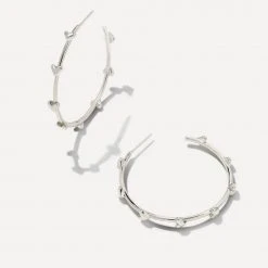 Kendra Scott Haven Heart Hoops Jewelry