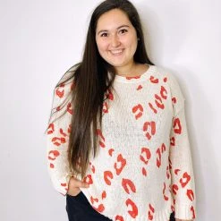 Time After Time Amanda Oversized Leopard Sweater