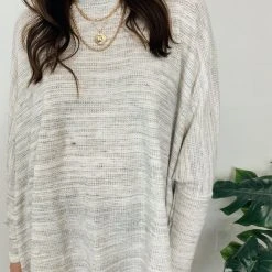 Cherish Misty Brushed Knit Top Tops