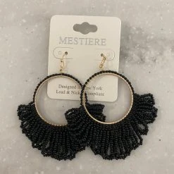 TRENDY Wholesale Game Day Collection Beaded Fringe Earrings