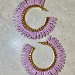 TRENDY Wholesale Statement Raffia Hoops