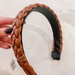 Golden Stella Lifestyle Woven Faux Leather Headband