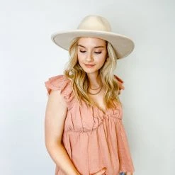 2.7 August Apparel Tops Lori Babydoll Top