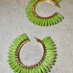 TRENDY Wholesale Statement Raffia Hoops