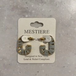 TRENDY Wholesale Oval Raffia Hoops Jewelry