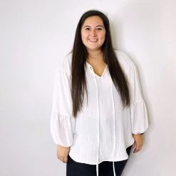 Ces Femme Morgan Bubble Sleeve Top